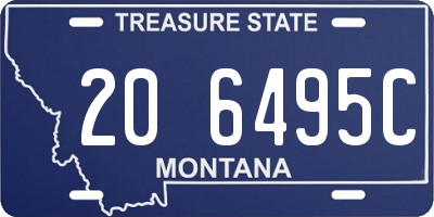 MT license plate 206495C