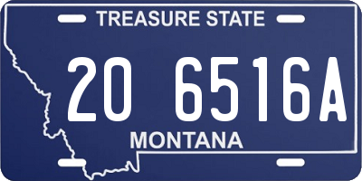 MT license plate 206516A