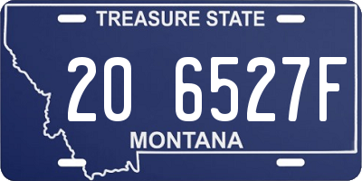 MT license plate 206527F