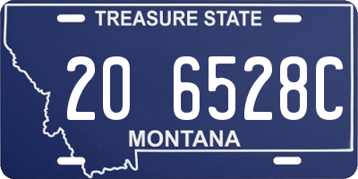 MT license plate 206528C
