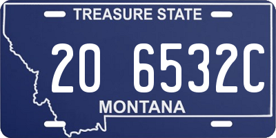MT license plate 206532C