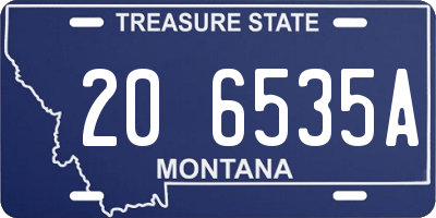 MT license plate 206535A