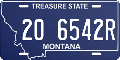 MT license plate 206542R