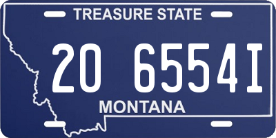 MT license plate 206554I