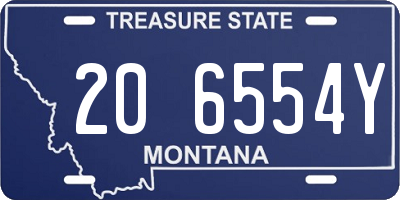 MT license plate 206554Y