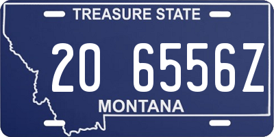 MT license plate 206556Z