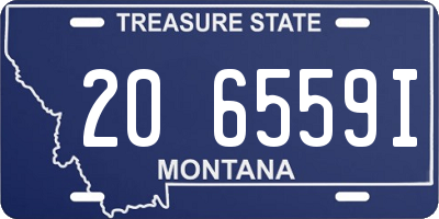 MT license plate 206559I