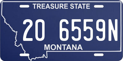 MT license plate 206559N