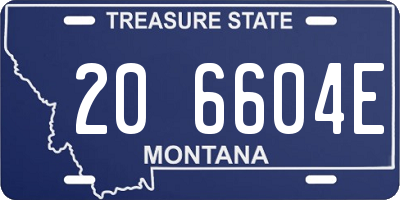 MT license plate 206604E