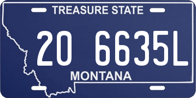MT license plate 206635L