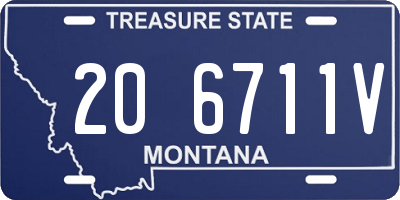 MT license plate 206711V