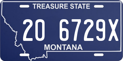 MT license plate 206729X