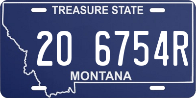 MT license plate 206754R