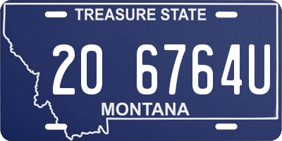 MT license plate 206764U