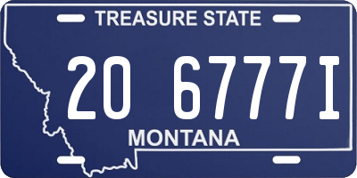 MT license plate 206777I