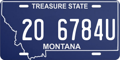 MT license plate 206784U