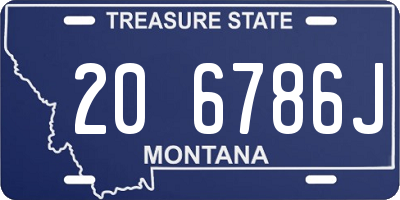 MT license plate 206786J