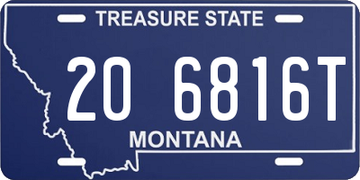 MT license plate 206816T