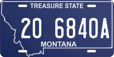 MT license plate 206840A
