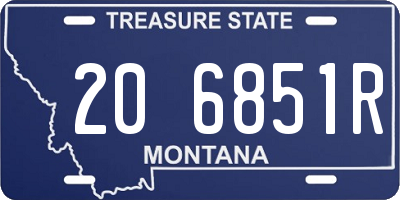 MT license plate 206851R