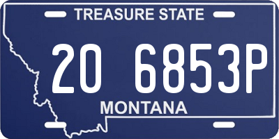 MT license plate 206853P