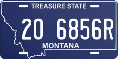 MT license plate 206856R