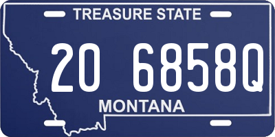 MT license plate 206858Q