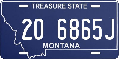 MT license plate 206865J