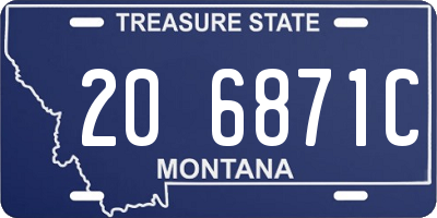 MT license plate 206871C