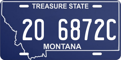 MT license plate 206872C