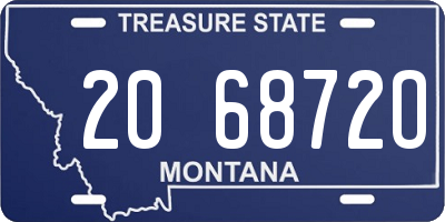 MT license plate 206872O