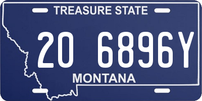MT license plate 206896Y