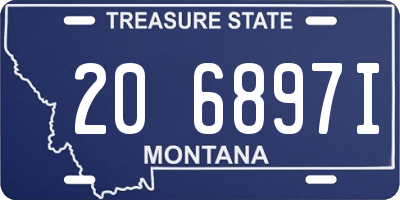 MT license plate 206897I