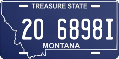 MT license plate 206898I