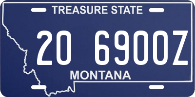 MT license plate 206900Z