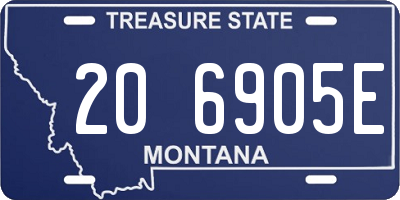MT license plate 206905E
