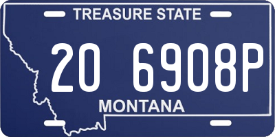 MT license plate 206908P