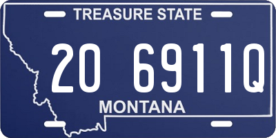 MT license plate 206911Q
