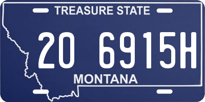 MT license plate 206915H