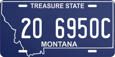 MT license plate 206950C