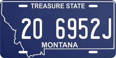 MT license plate 206952J