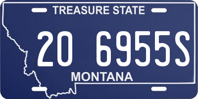 MT license plate 206955S
