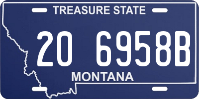 MT license plate 206958B