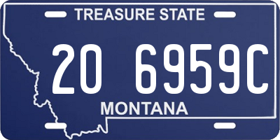 MT license plate 206959C
