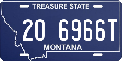 MT license plate 206966T