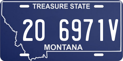 MT license plate 206971V