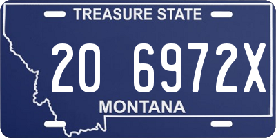 MT license plate 206972X