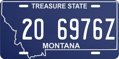MT license plate 206976Z