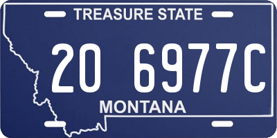 MT license plate 206977C