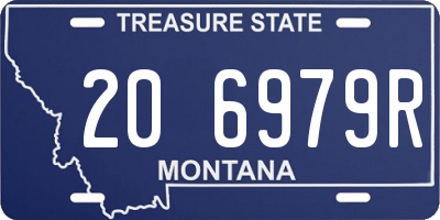 MT license plate 206979R